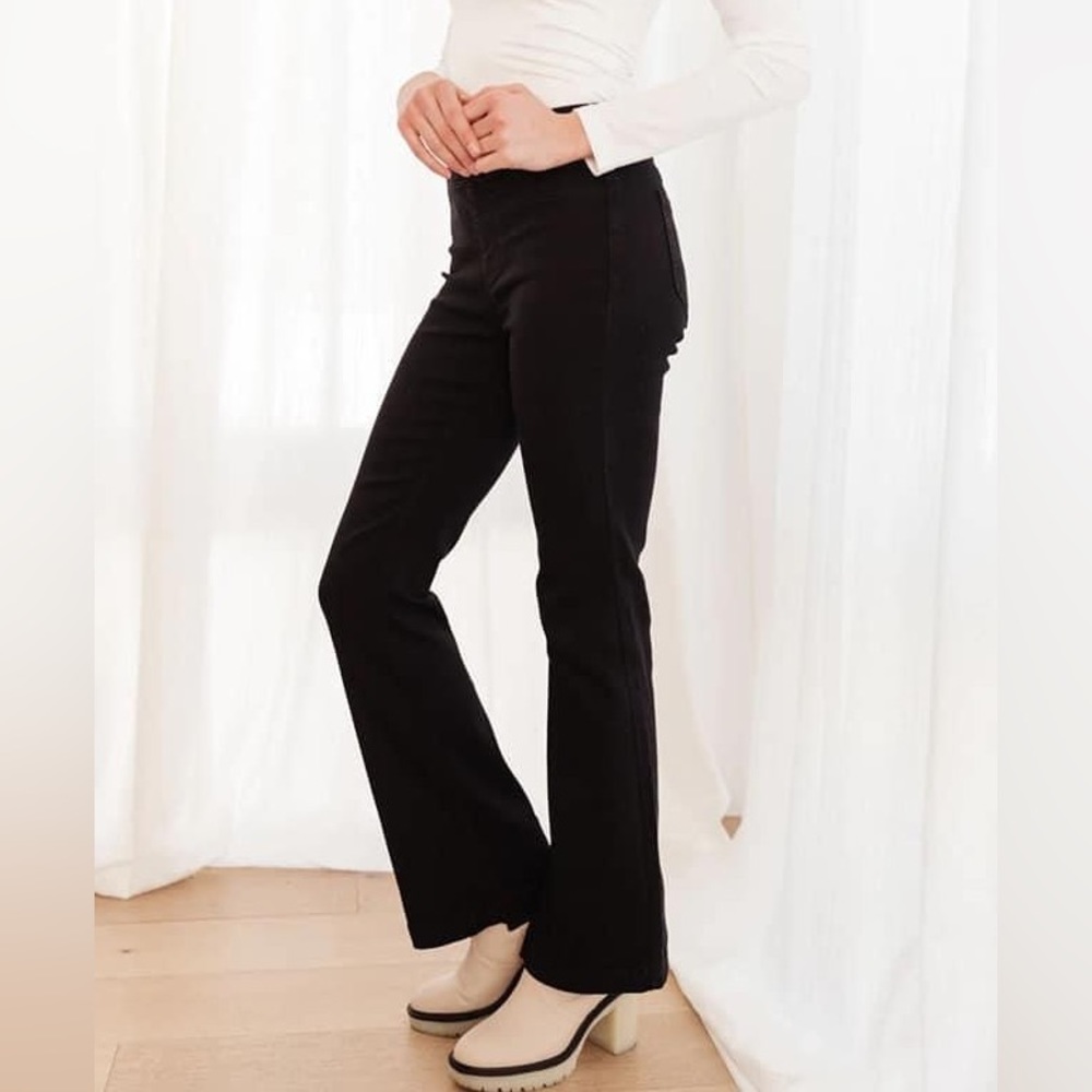 Pull on Flare Black Jeans